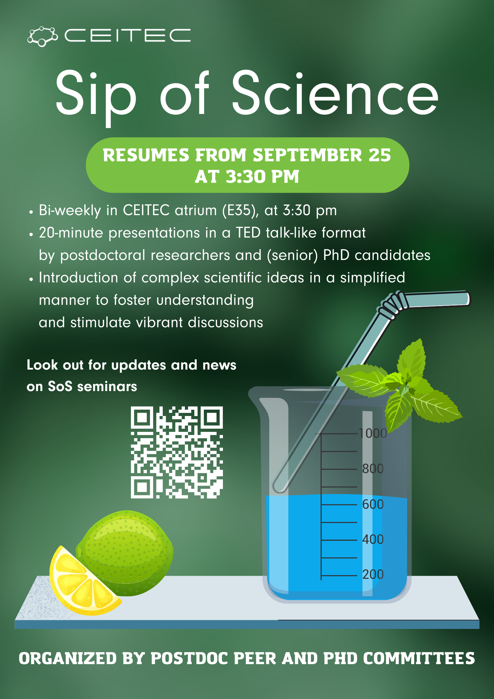 Sip of Science (SoS) seminars